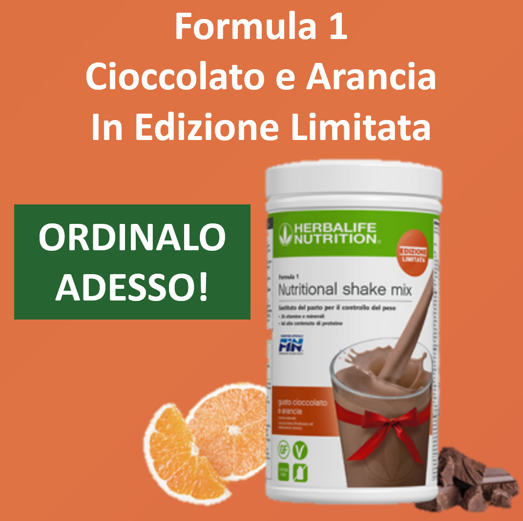 Formula 1 Cioccolato e Arancia